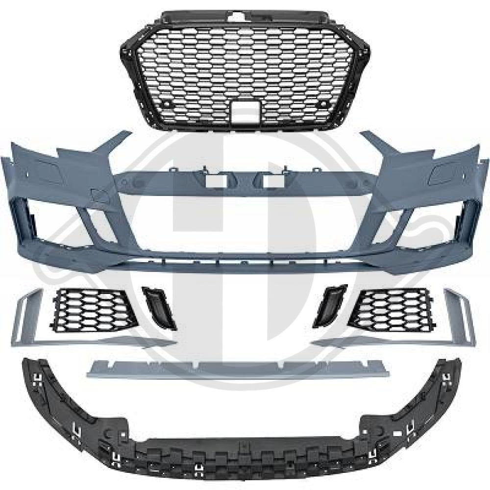 PARAURTI A3 8V 2017-2019 TIPO RS3 X SEDAN/CABRIO CON ACC.