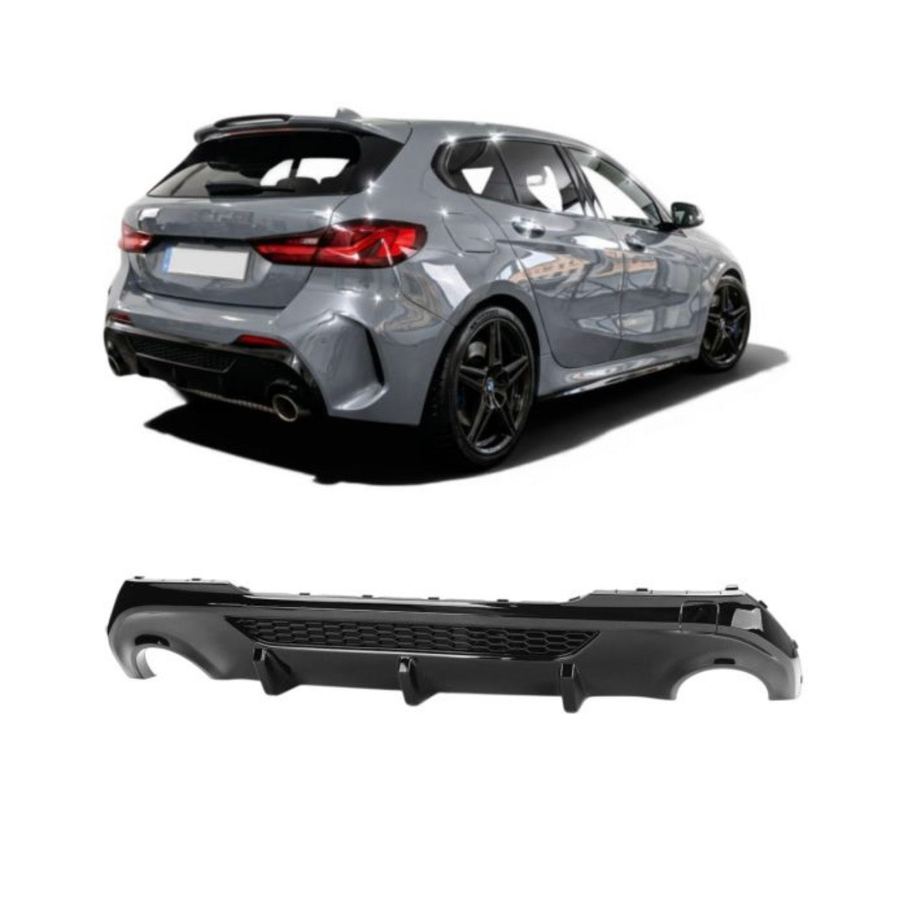 DIFFUSORE PARAURTI BMW SERIE 1 F40 2019-2024 M LOOK