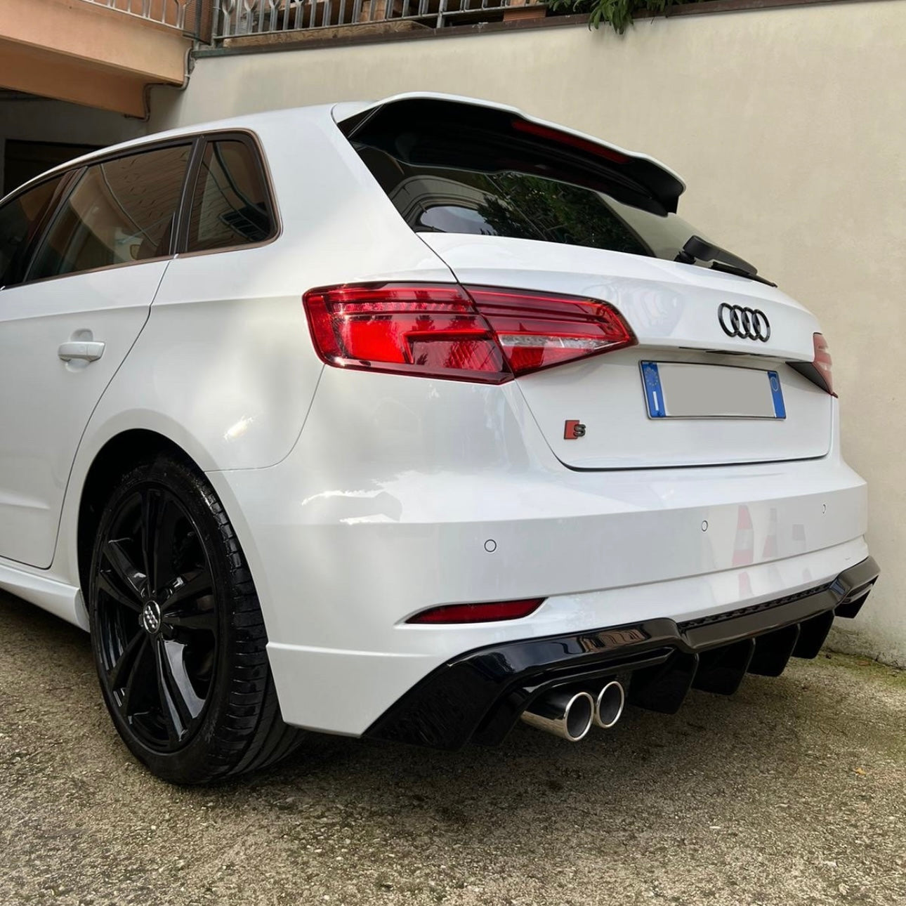 DIFFUSORE POSTERIORE AUDI A3 8V S-LINE 2017-2020