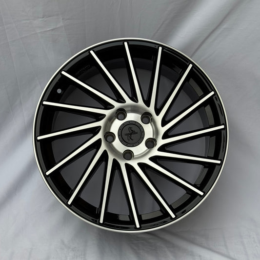 CERCHI KT17 18" NERI / DIAMANTATI