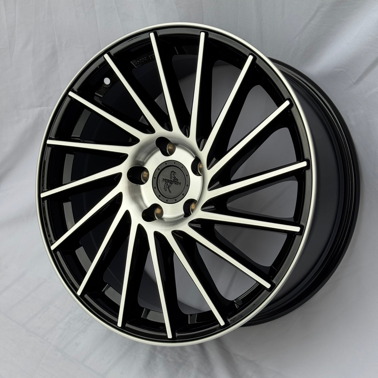 CERCHI KT17 18" NERI / DIAMANTATI