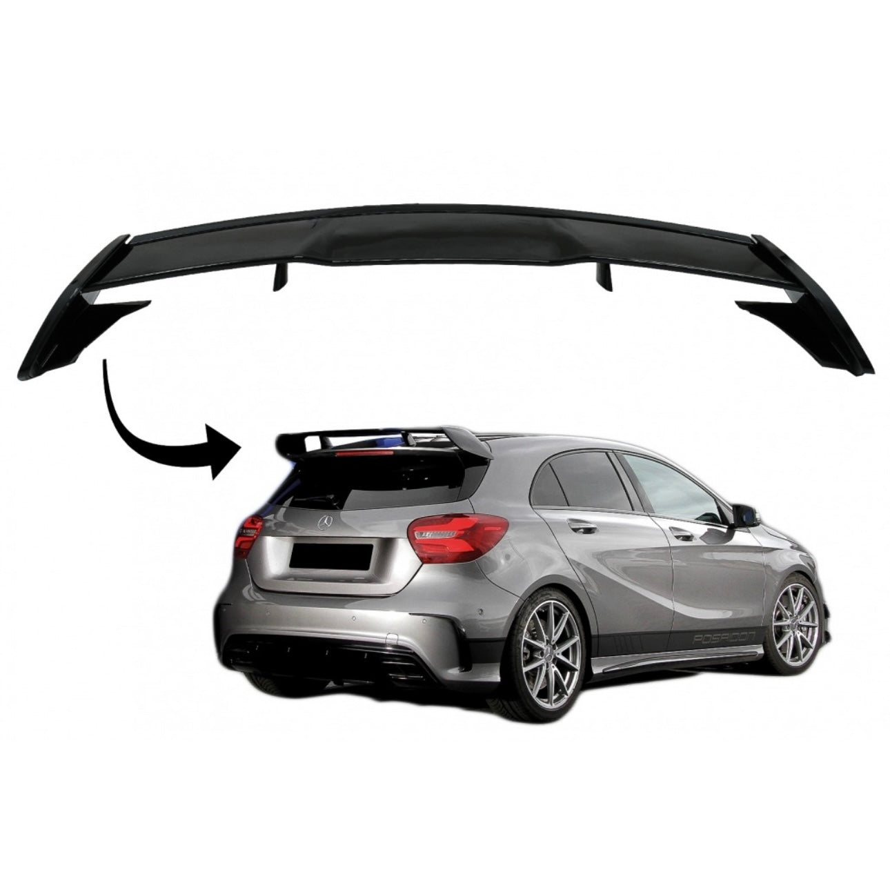 SPOILER TETTO CLASSE A 2012-2018 A45 LOOK