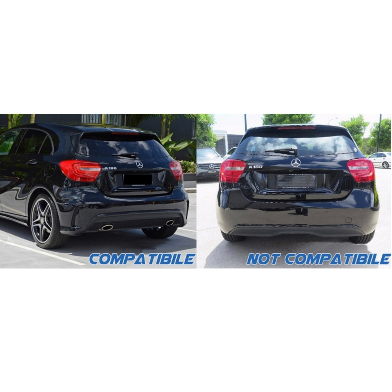 FLAPS PARAURTI POSTERIORE CLASSE A 2012-2018 AMG