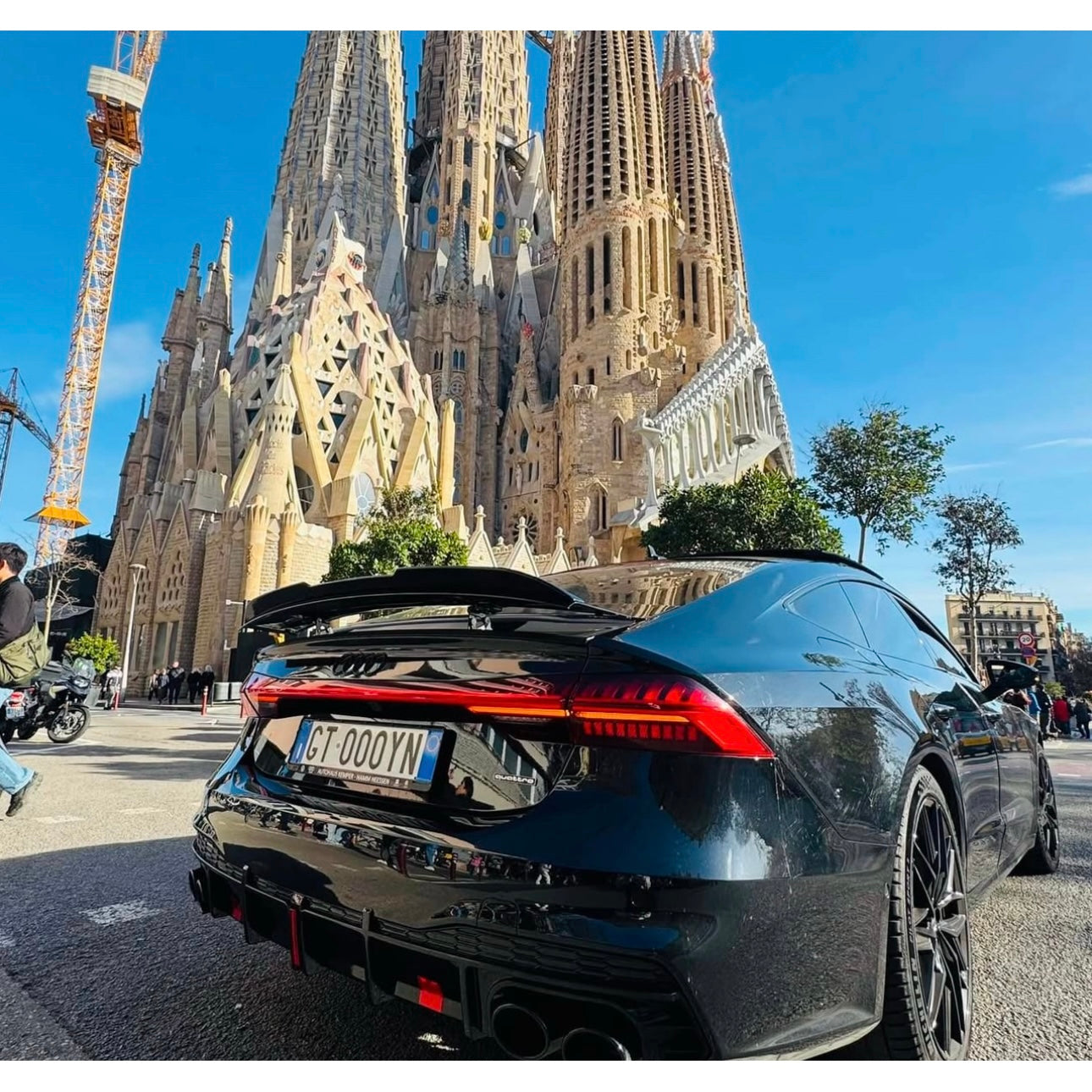 DIFFUSORE POSTERIORE CON LED AUDI A7 / S7 C8 2018-2023
