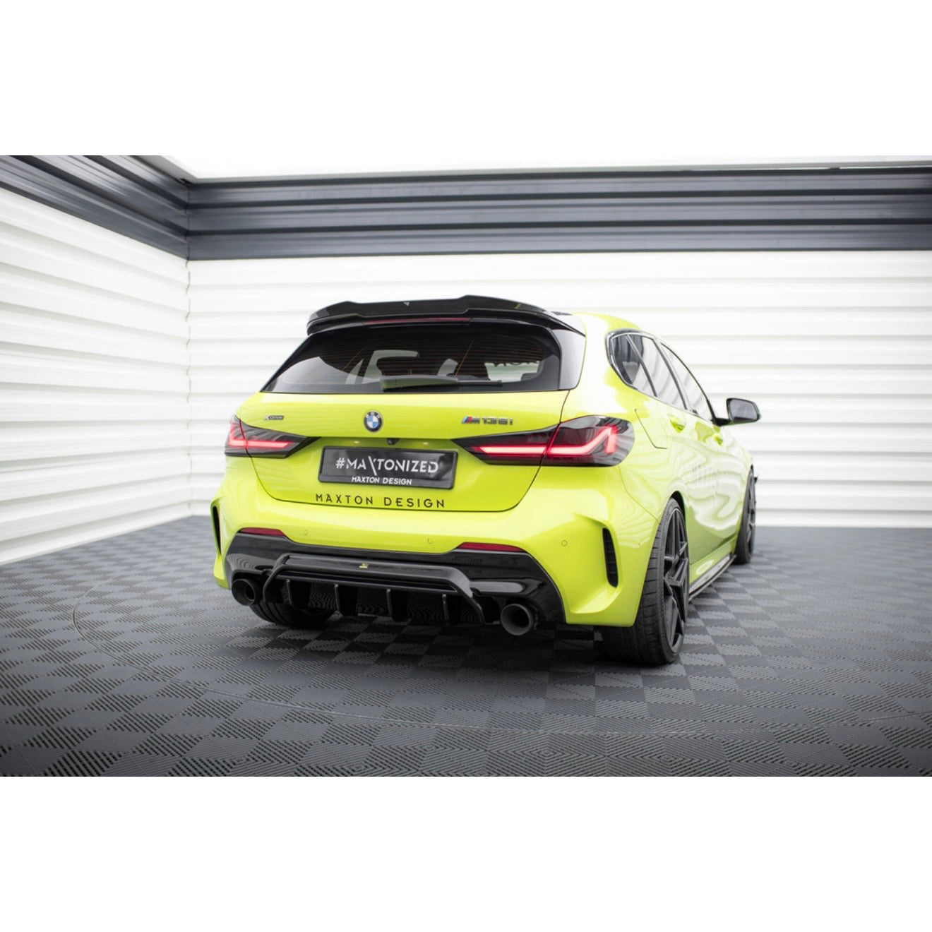 DIFFUSORE PARAURTI POSTERIORE V.1 BMW SERIE 1 M-PACK / M135I / 128TI F40