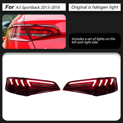 FANALI A LED POSTERIORI A3 8V 2012-2019 SPORTBACK
