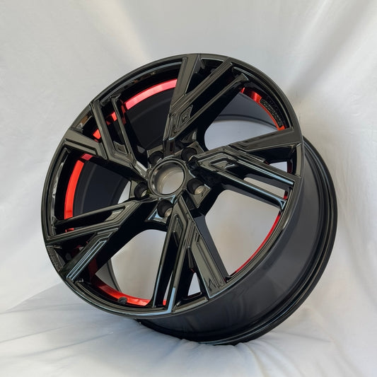 CERCHI RS5 BLACK/RED 17" ET30