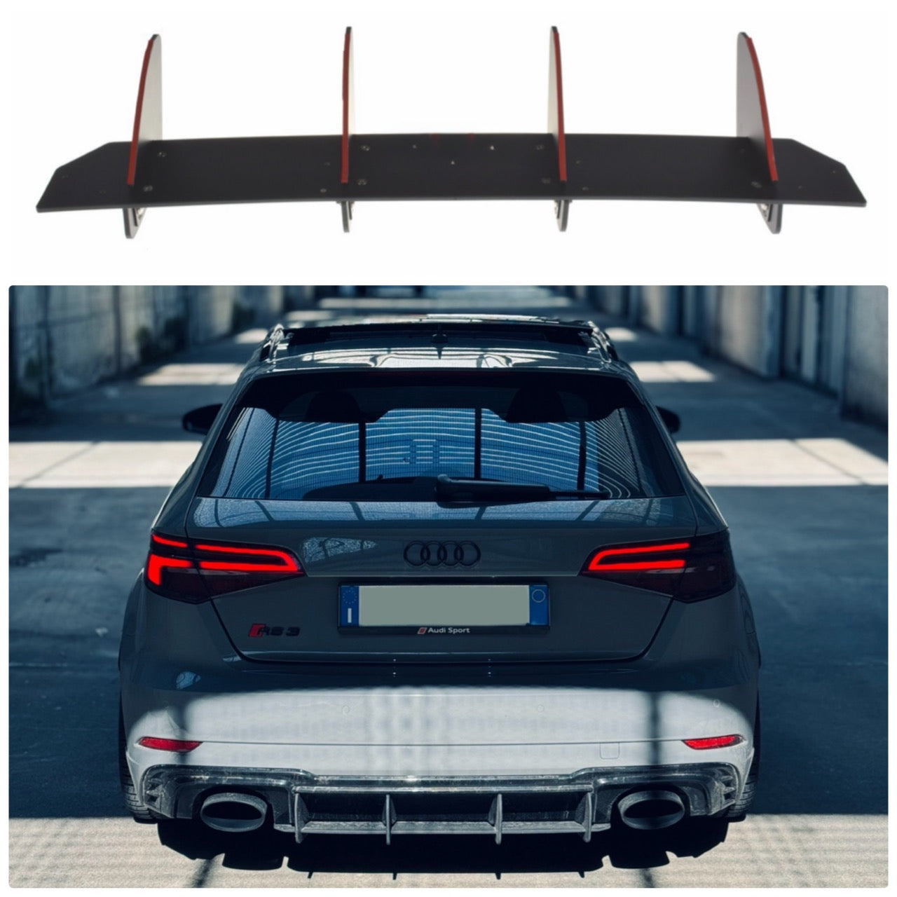 LAME DIFFUSORE POSTERIORE AUDI RS3 8V 2016-2020
