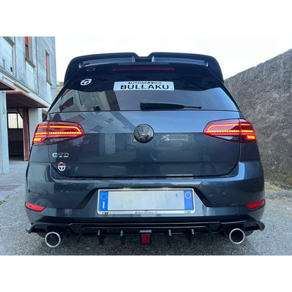 DIFFUSORE POSTERIORE + LED VW GOLF MK7.5 GTI 2017-2019