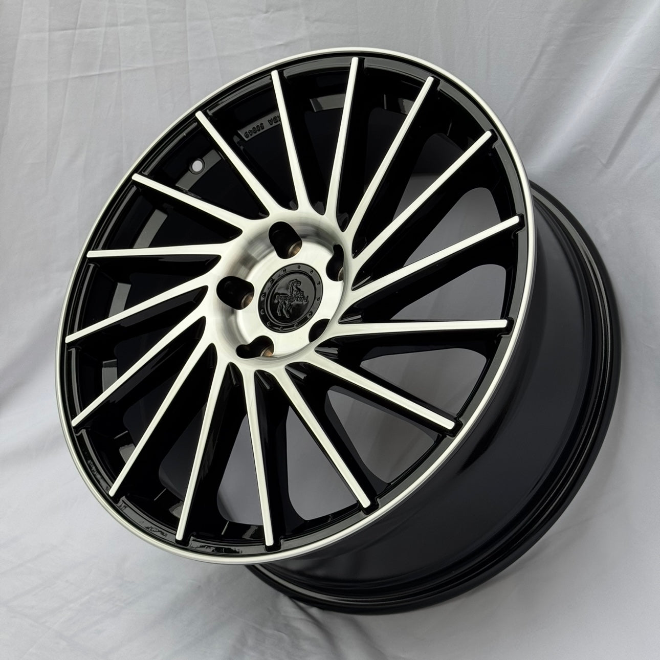 CERCHI KT17 18" NERI / DIAMANTATI