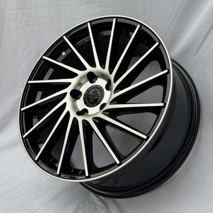 CERCHI KT17 18" NERI / DIAMANTATI