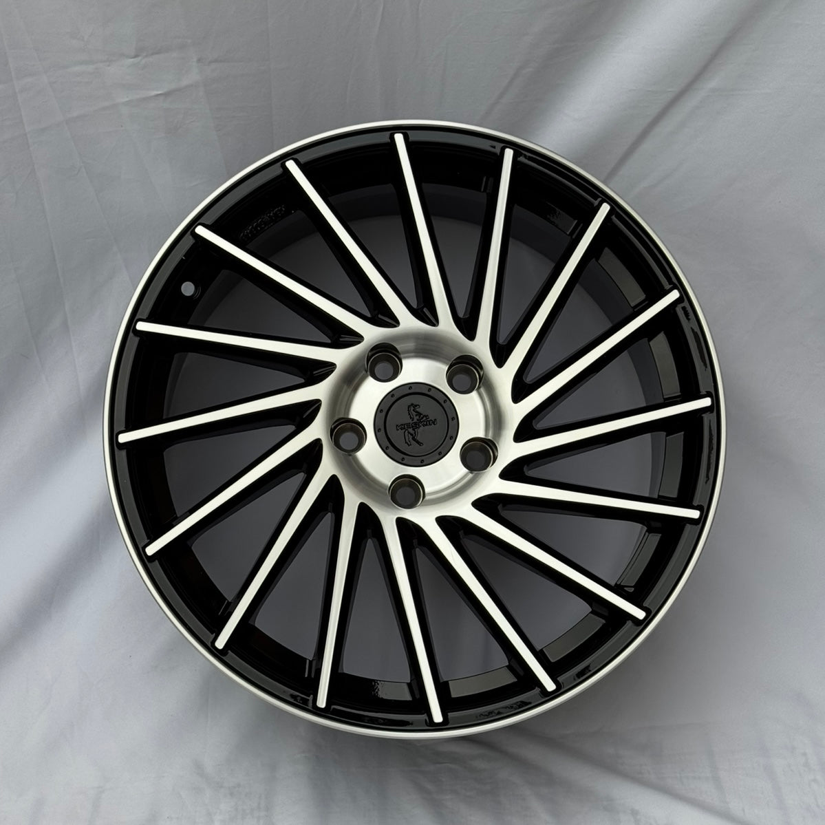 CERCHI KT17 18" NERI / DIAMANTATI