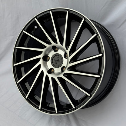 CERCHI KT17 18" NERI / DIAMANTATI