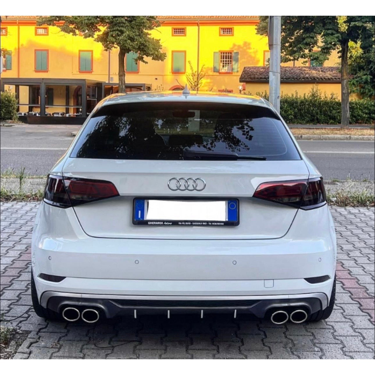 DIFFUSORE A3 8V 2017-2019 S3 LOOK SEDAN/CABRIO X BASE