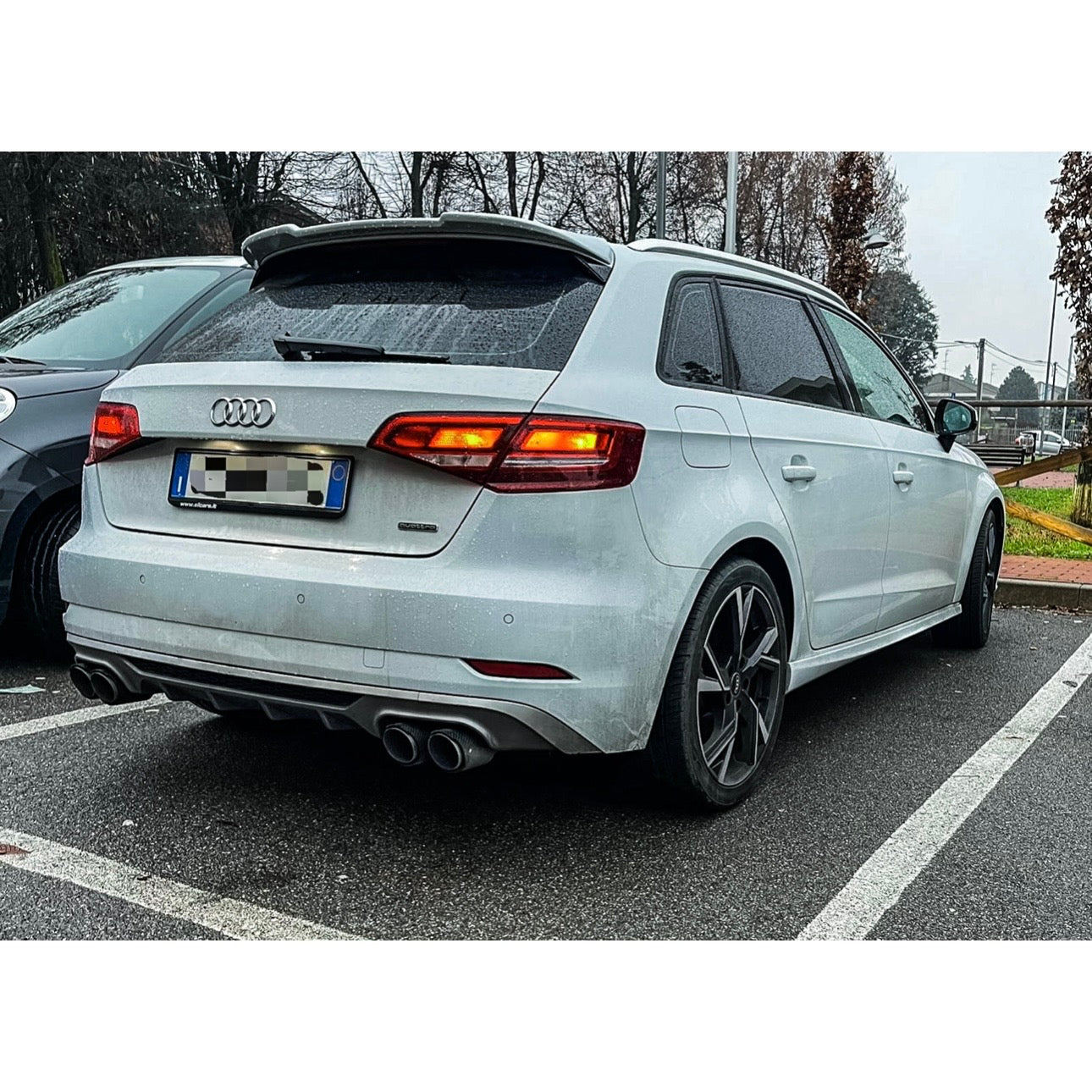 DIFFUSORE A3 8V 2017-2019 S3 LOOK SEDAN/CABRIO X BASE