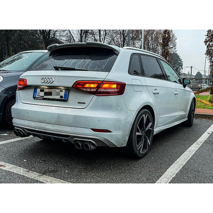 DIFFUSORE A3 8V 2017-2019 S3 LOOK SEDAN/CABRIO X BASE