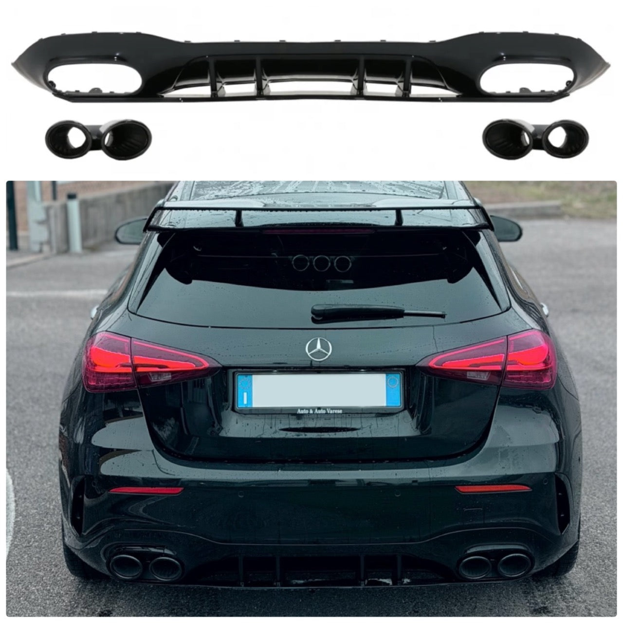 DIFFUSORE CLASSE A W177 2018-2025 AMG A45