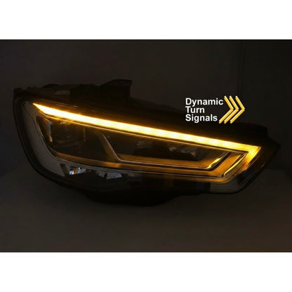 FANALI ANTERIORI AUDI A3 8V 2012-2016 LOOK FACELIFT