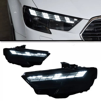 FANALI ANTERIORI LED AUDI A3 8V 2017-2019 LOOK 8Y