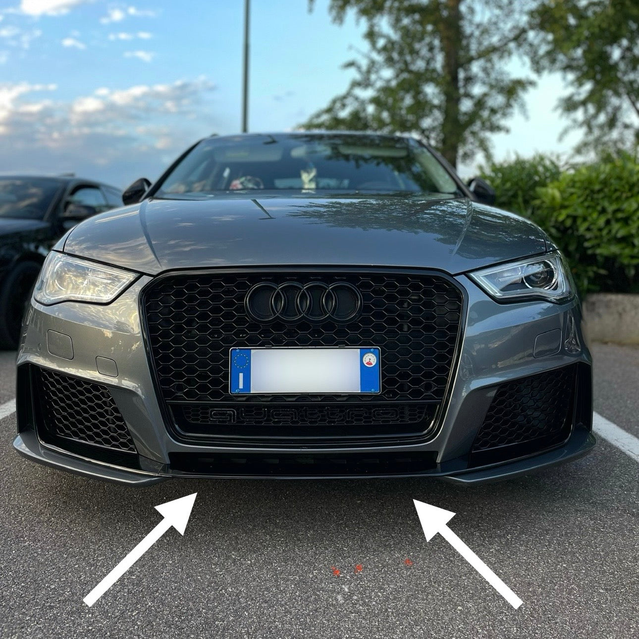 LAMA/BAFFO PARAURTI A3 8V 2012-2016 TIPO RS3 X 3/5 PORTE