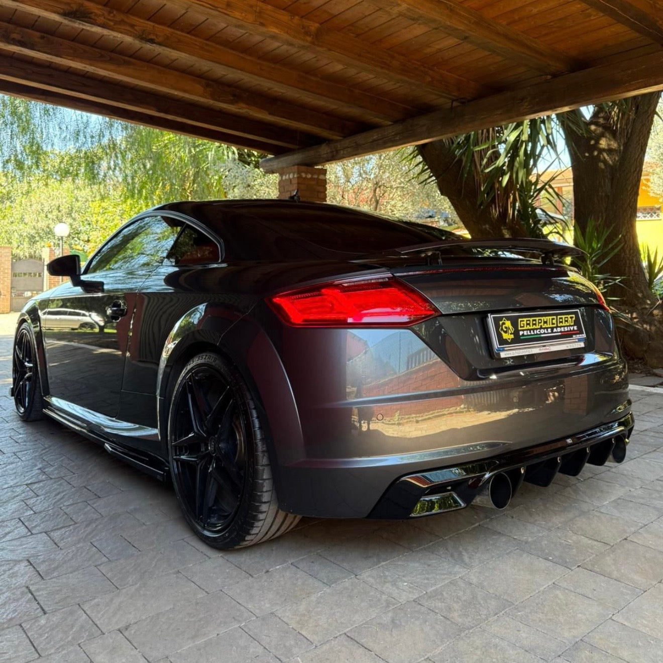 DIFFUSORE SOTTO PARAURTI POSTERIORE AUDI TT S-LINE 8S 2014-2018