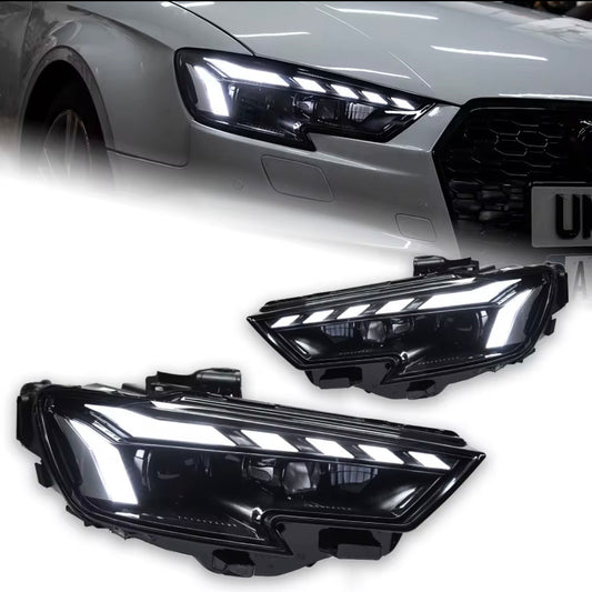 FANALI ANTERIORI LED AUDI A3 8V 2017-2019 LOOK RS5