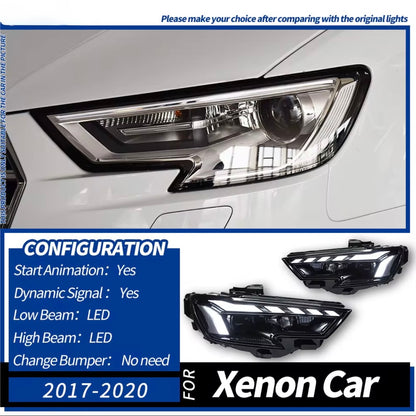 FANALI ANTERIORI LED AUDI A3 8V 2017-2019 LOOK RS5