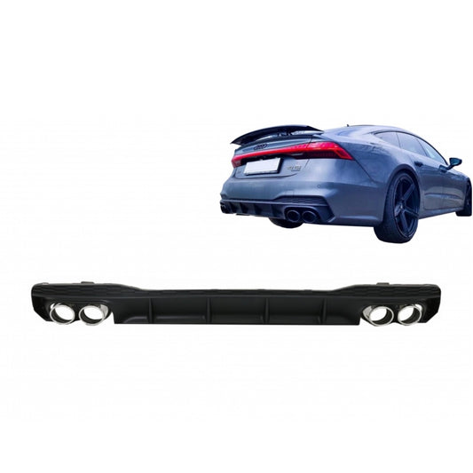 DIFFUSORE POSTERIORE S7 LOOK AUDI A7 / S7 C8 2018-2023