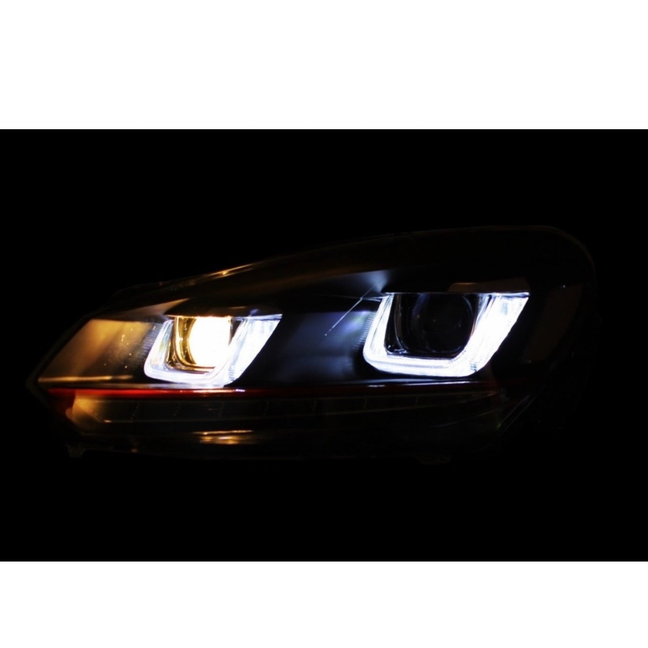 FANALI A LED ANTERIORI GOLF MK6 2008-2012 LOOK MK7