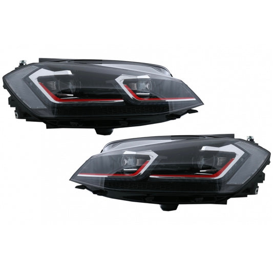 FANALI ANTERIORI GOLF MK7 2017-2019 LOOK GTI