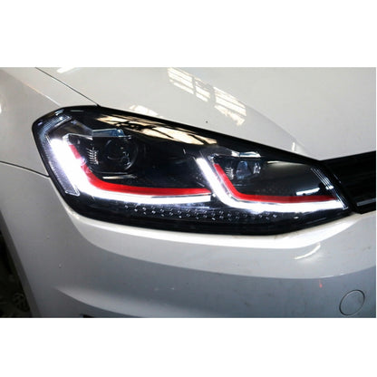 FANALI ANTERIORI GOLF MK7 2012-2016 LOOK GTI FACELIFT