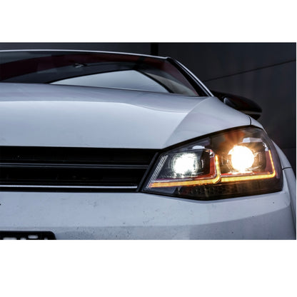 FANALI ANTERIORI GOLF MK7 2012-2016 LOOK GTI FACELIFT