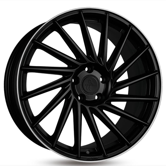 CERCHI KT17 18" NERI OPACHI E DIAMANTATI VW